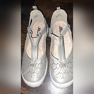 Ladies JBU by Jambu Daffodil Shoes Gunmetal Comfort Memory Foam Classy 7M